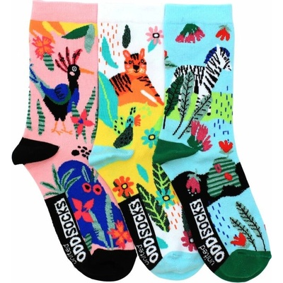 United ODDsocks Detské veselé ponožky ZEBRA 3 ks