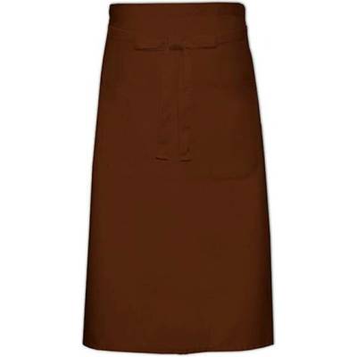 Link Kitchen Wear Kuchařská zástěra Xxl s kapsou X70140P Brown -ca. Pantone 476 70 x 140 cm