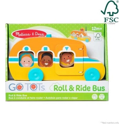 Melissa & Doug Дървена играчка GO Tots автобус - Melissa & Doug (30738)