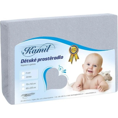 Bellatex prostěradlo froté DF 042 světle šedé 60x120
