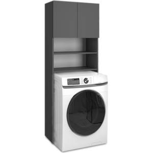 TopMebel Шкаф за пералня Ramsey TopMebel от меламин в антрацит цвят 65x27x190, 6cm