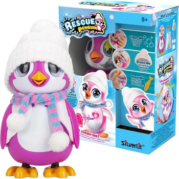 Silverlit Интерактивна играчка Silverlit - Пингвин, розов (88651)