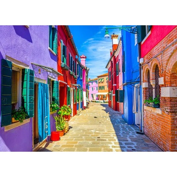 Bluebird Puzzle - Puzzle Colorful Houses: Burano - 500 piese