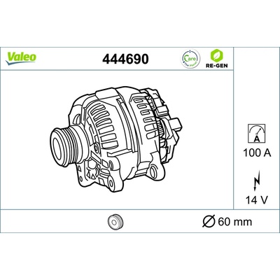 Alternátor VALEO 444690