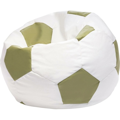 ECOPUF EF1033 Ecopuf Sedací vak FOOTBALL L ekokoža E8 Olivová