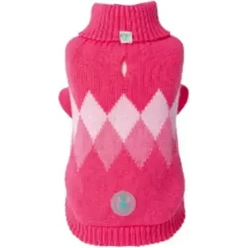 FREEDOG Розов пуловер за куче Pink Rhombus Sweater