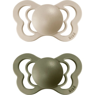 Bibs Couture ortodontický kaučuk 2ks Vanilla Olive 1810304