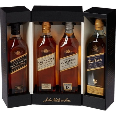Johnnie Walker pack 40% 4 x 0,2 l (set)