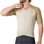 Castelli Мъжка фланелка с къс ръкав за колоездене Castelli Unlimited Endurance 3 Jersey Cycling jersey - Silver Moon / Elmwood / Mango Moji - размер XL (056-3892-0215)