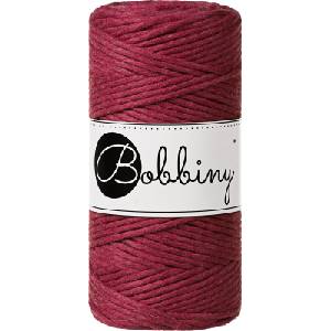 Bobbiny Macrame Cord 3 mm 100 m Wine Red юта (MS-E097)