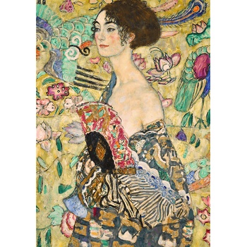 Trefl - Puzzle Art collection: Klimt: Lady with a fan - 1 000 piese