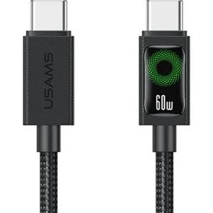 USAMS U92 кабел за данни Type-C - Type-C, 120 см, ЧЕРЕН SJ773USB01 (SJ773USB01)