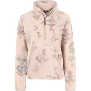 Sherpa Дамски поларен пуловер Sherpa Women's Uddesya Eco 1/4 Zip Fleece jumper - Goa Sand Yathra (105-5904-0212)