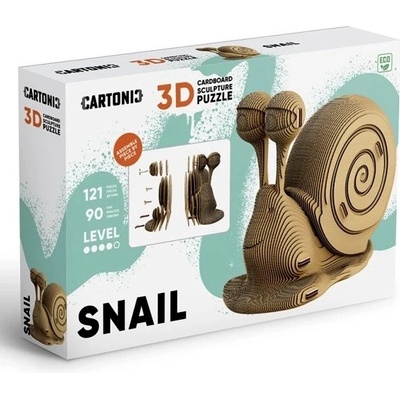 Cartonic 3D puzzle SNAIL šnek 121 ks