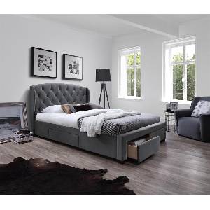 Halmar Легло спалня SABRINA 160 - сив и зелен (sabrina -160/BED//HAL)