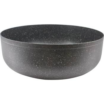 Elekom Тава мраморна дълбока сива ЕК-36 gmn, Устойчиво и незалепващо покритие, Размери 36 х 12, 3 см/ 2, 5 мм (ek-36 gmn)