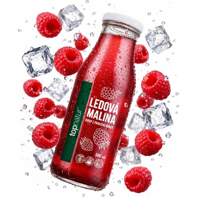 Topnatur Ledová malina sirup z pravého ovoce 500 ml