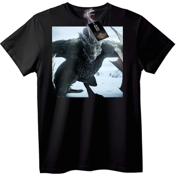 NOONEBRAND Тениска Game of Thrones Дракон - 2XL, White