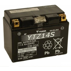 YUASA AGM 12V 11.2Ah left+ YTZ14S