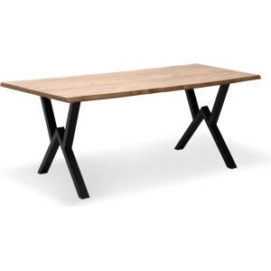 TopMebel Walter TopMebel МДФ/метална маса в цвят акация 160x80x75cm