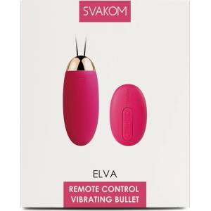 SVAKOM Elva - носимо вибриращо яйце с акумулатор и дистанционно управление (червено) - lovesexshop