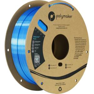 Polymaker PolyLite Dual Silk PLA Beluga Silver-Blue - 1, 75 mm / 1000 g (PA03024)