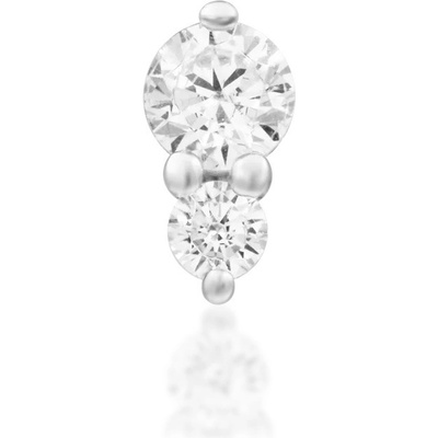 Junipurr jewelry Bezzávitová koncovka piercingu ze 14 kt zlata 585/1000 bílé zlato