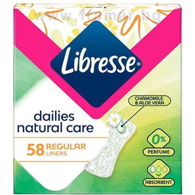 Libresse Ежедневни превръзки Libresse - Natural Care, 58 броя