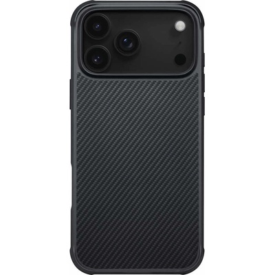 PITAKA Хибриден удароустойчив кейс с кевлар за iPhone 17 Pro - Pitaka Aramid UltraGuard Case (черен) (KI1701PB)