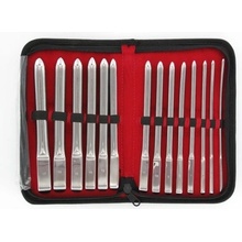 Slave4master Single End Dilator 8 Pcs Set, sada oceľových dilatátorov rôznych priemerov