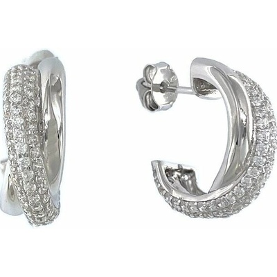 INFINITYSILVER Stříbrné náušnice kroužky X 2025N062