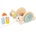 Janod Sweet Cocoon Дървена количка с кубчета Охлюв (J04054)