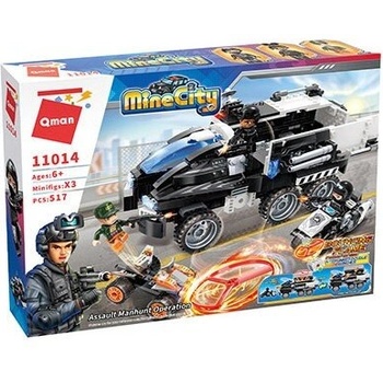 Qman Конструктор, Qman, Полицейски спасителен автомобил, 517 части (Q11014)