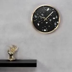 Sentio Стенен часовник Terazzo Black Al