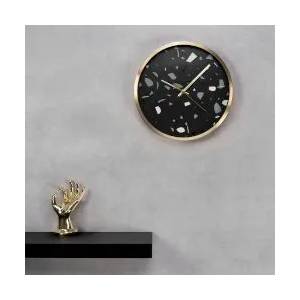 Sentio Стенен часовник Terazzo Black Al