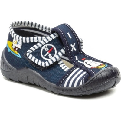 3F chlapecké bačkory loď 2K5-9 modré