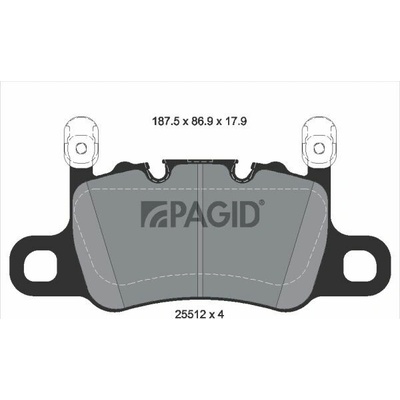 Sada brzdových platničiek kotúčovej brzdy PAGID T2915N