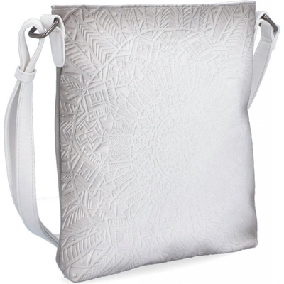 Indee crossbody kabelka s mandalou 6278 bílá
