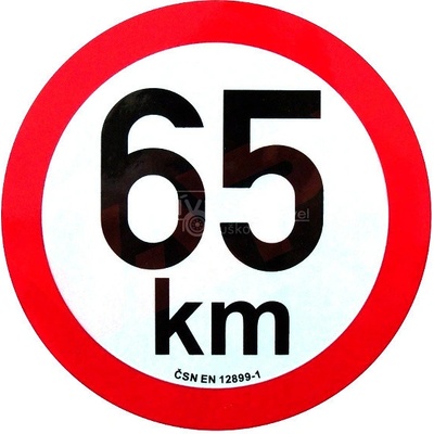 Omezení rychlosti 65 km retroreflexní pr. 200 mm