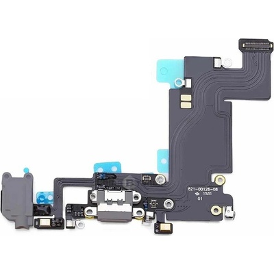 Flex kábel Nabíjania Iphone 6S Plus - nabíjací konektor, mikrofón Farba: Čierna