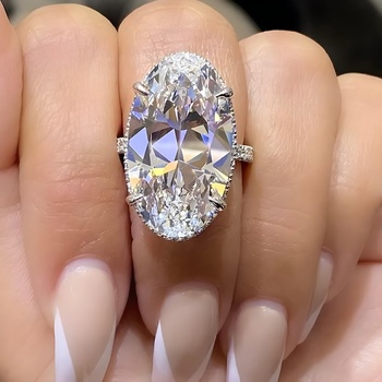 HARAHU Пръстен CA-36596 - Сребърен / 62mm KP36596 (CA-36596)