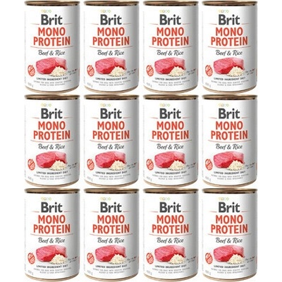 Brit Mono Protein Beef & Rice 12 x 400 g