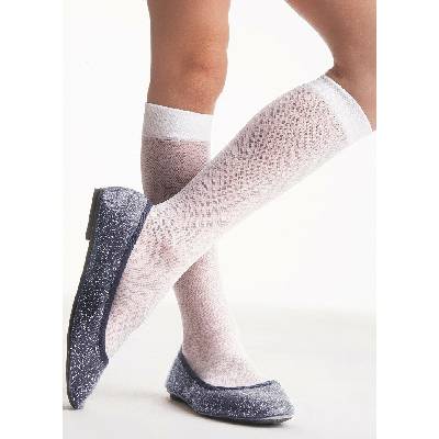 Knittex Zuzia 20 den Dievčenské podkolienky Biela