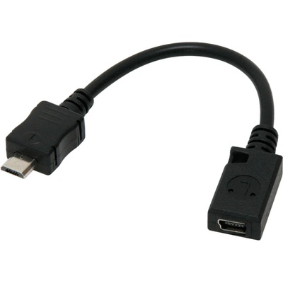 Redukcia miniUSB zdierka / microUSB konektor na kábli