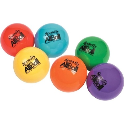 ALL Ball SET 6 ks barevných gumových míčků 10 2 cm
