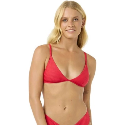 Rip Curl Premium Surf Fixed Triangle bikini top - Red (Hibiscus Red)