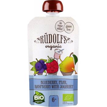 RUDOLFS Bio vrecko čučoriedka hruška malina s jogurtom 110 g