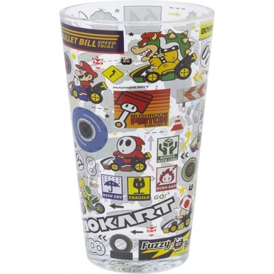 Paladone Sklenice Super Mario Mario Kart 400 ml