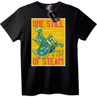 NOONEBRAND Тениска Парен Череп - 7XL, White