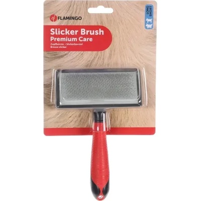 Flamingo Dog long hair Medium - Четка за разресване на кучета с дълга козина, 17см х 6.5см